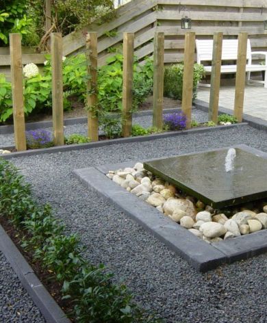 Tuin met waterelement