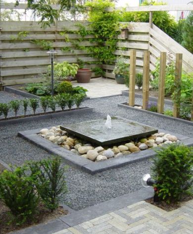 Tuin met waterelement